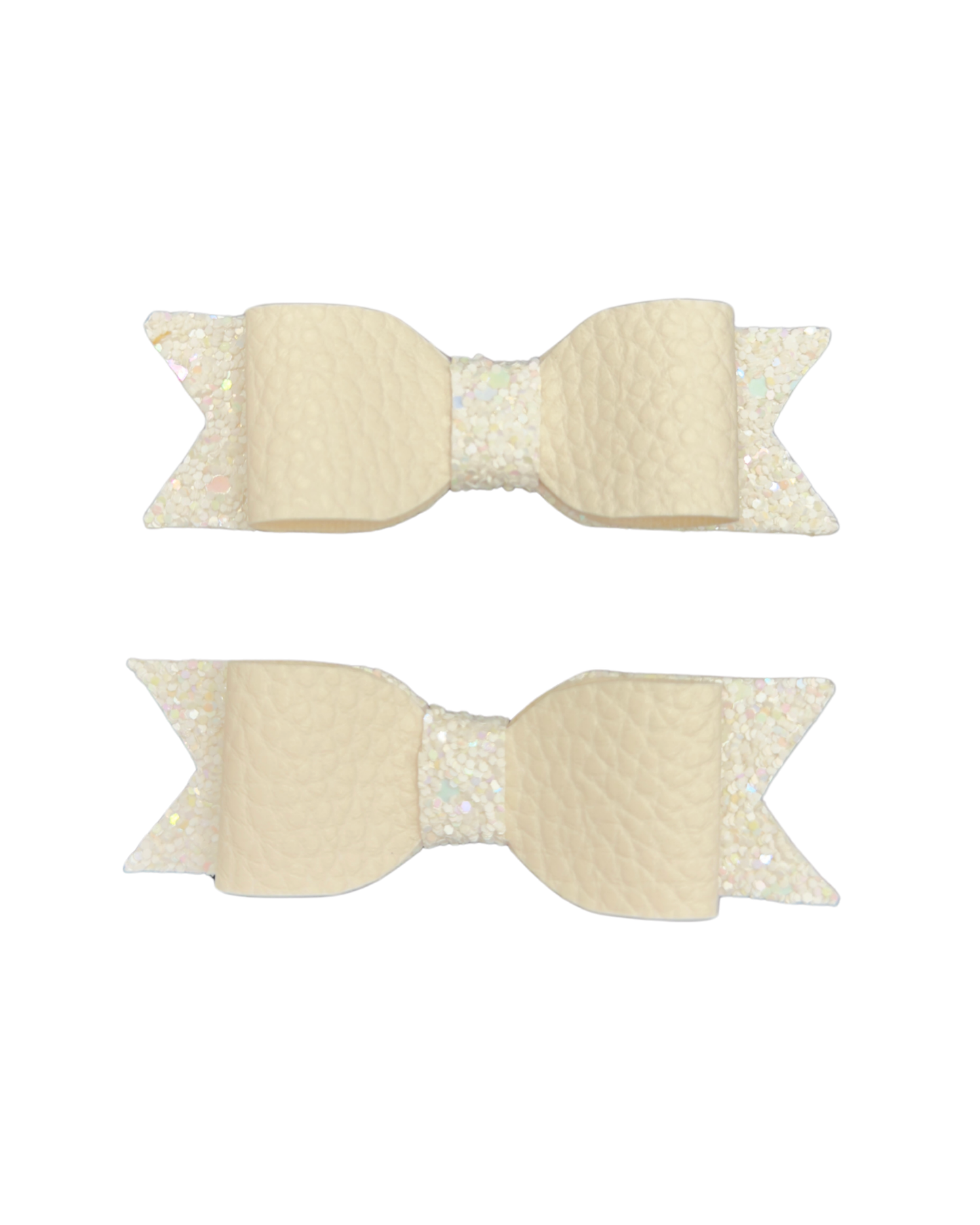 Bunny Set Faux Leather Hair Bow