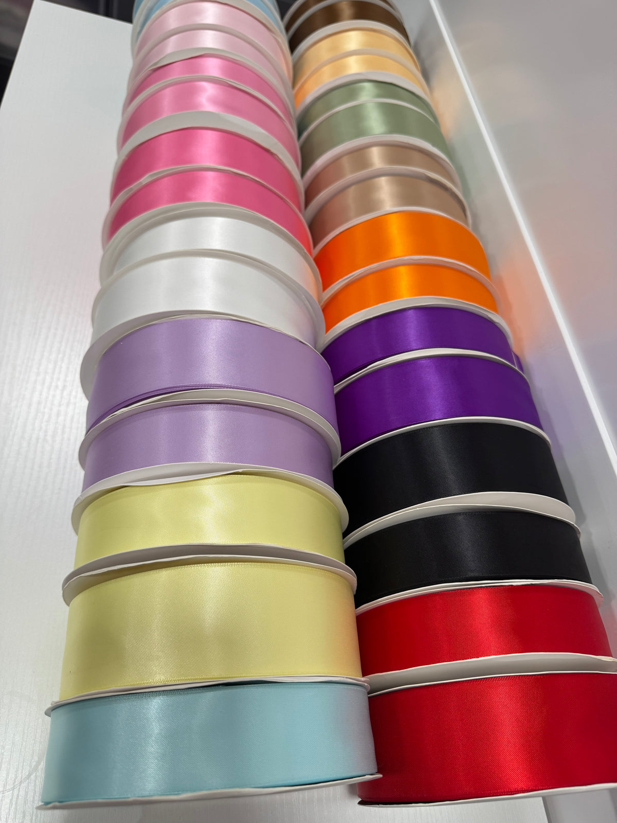 Solid Satin Ribbon (different Sizes/colors)