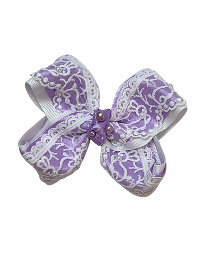 Bunny Lace Hair Bow