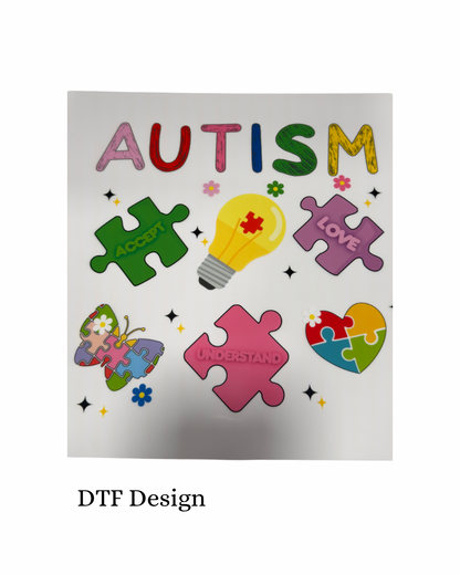 Autism Awareness Hair Bow