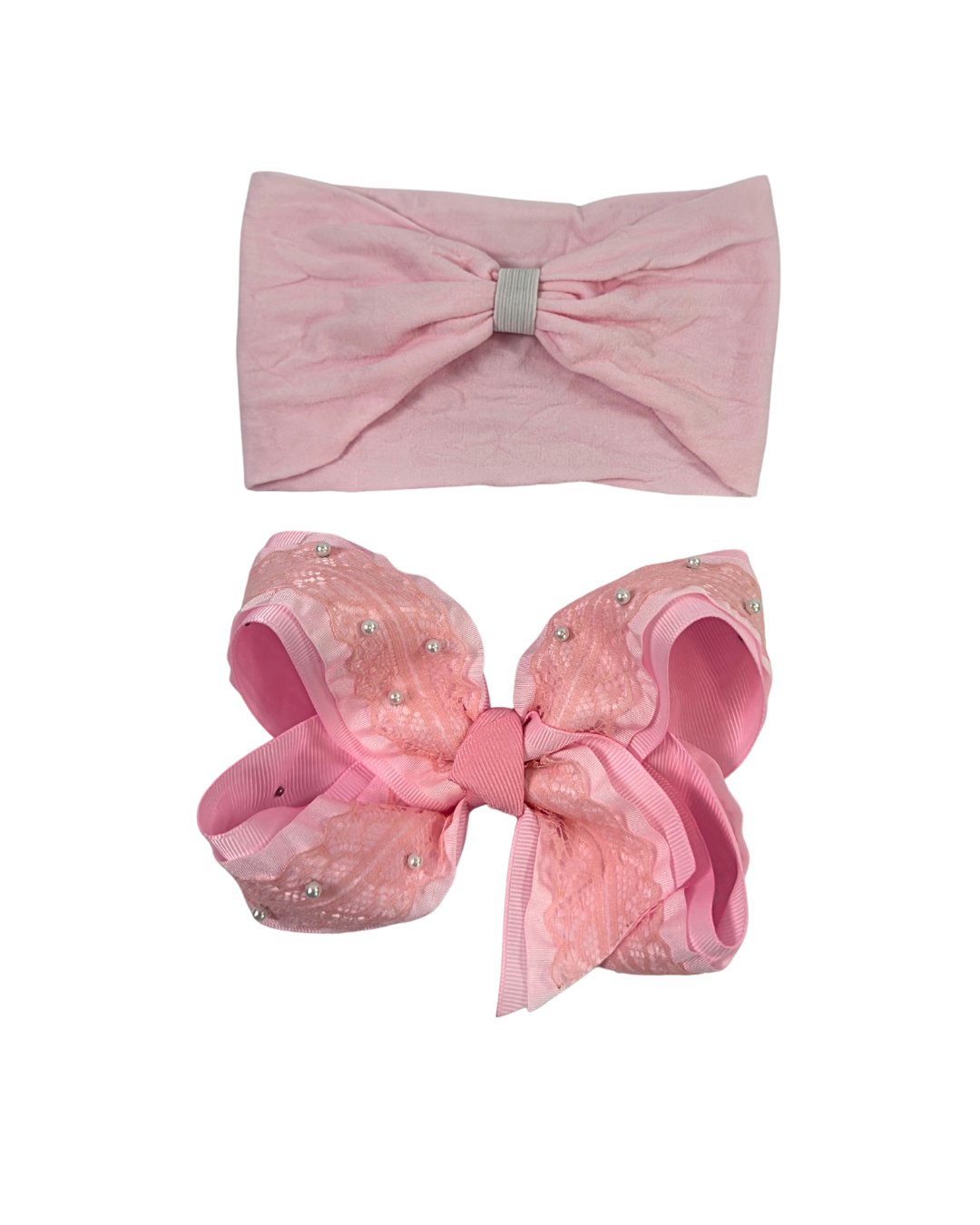 Pink Boutique lace and pearls