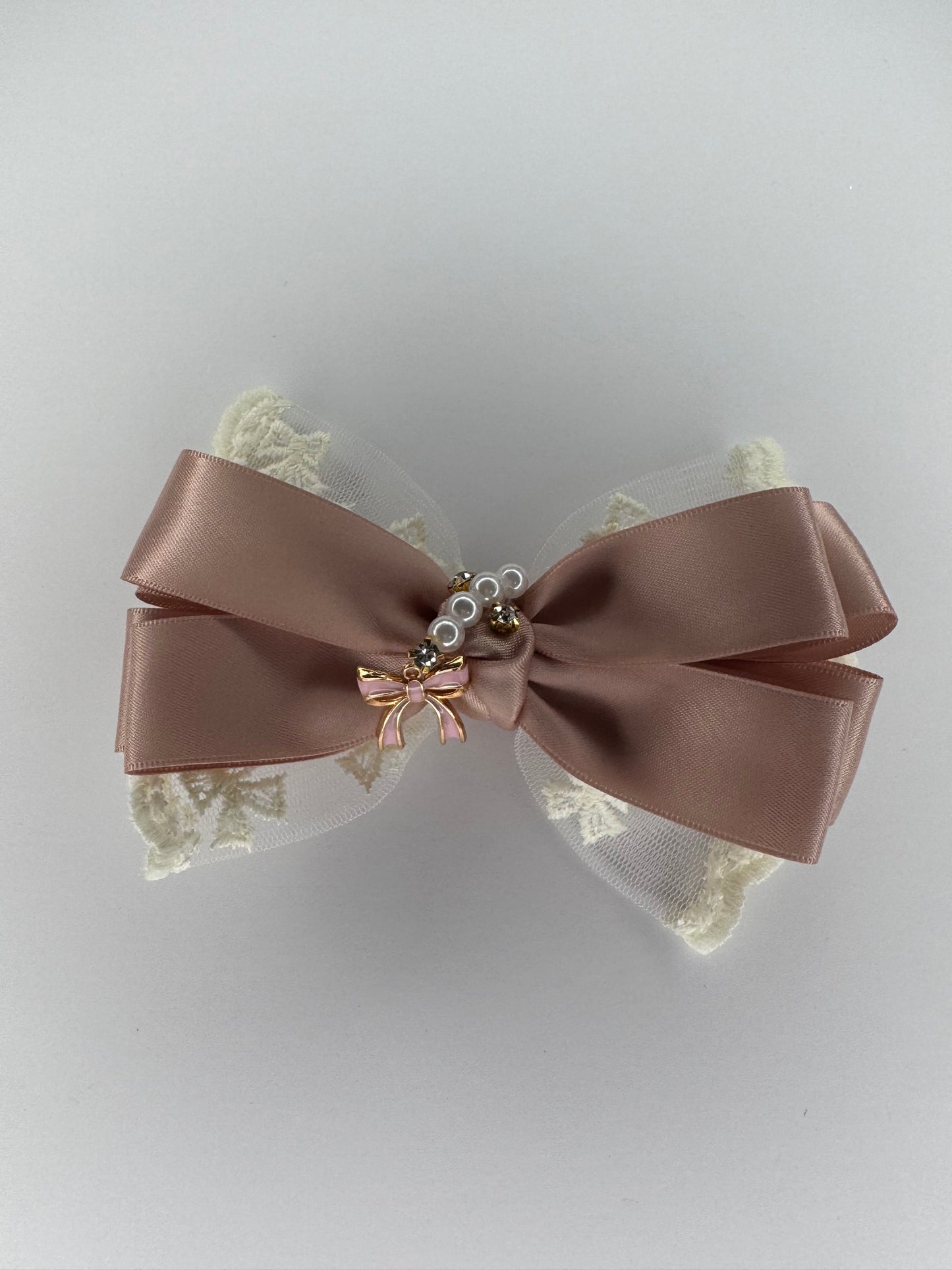 Romantic Pink Lace Bow In A Bow