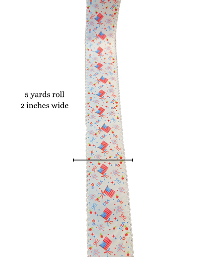 Moonstitch patriotic Ribbon