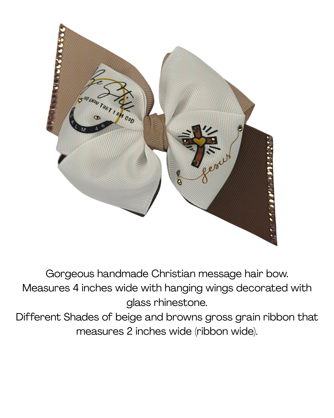 Christian Inspirational Hair Bow