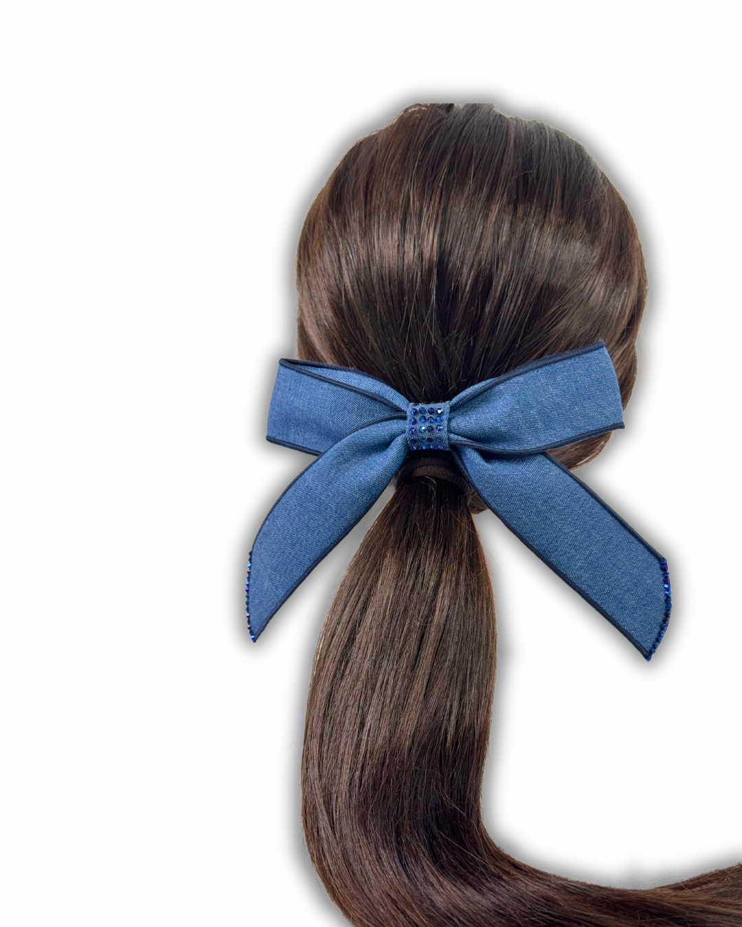 Denim Sparkle Bow
