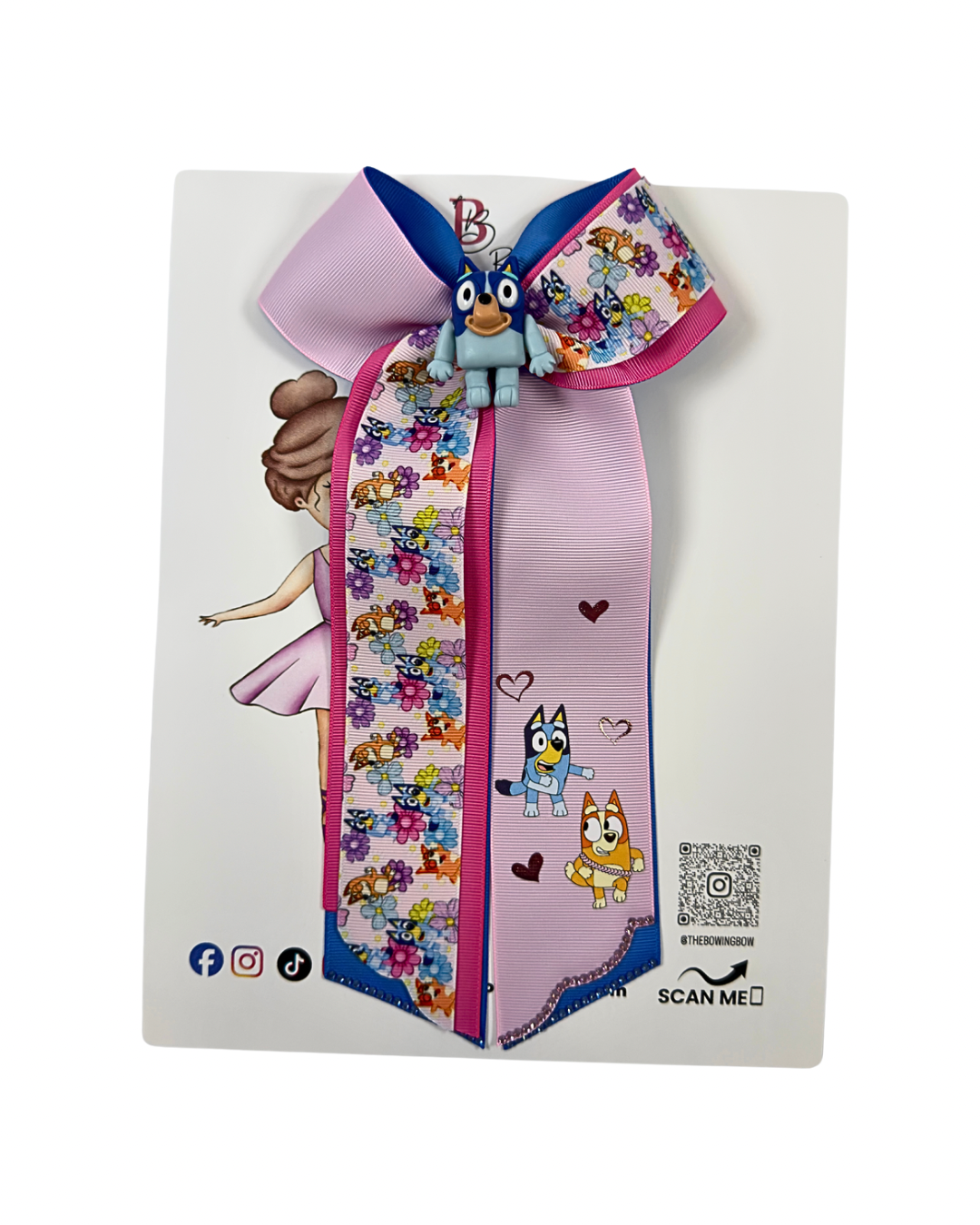 Pink Loving Friends Hair Bow