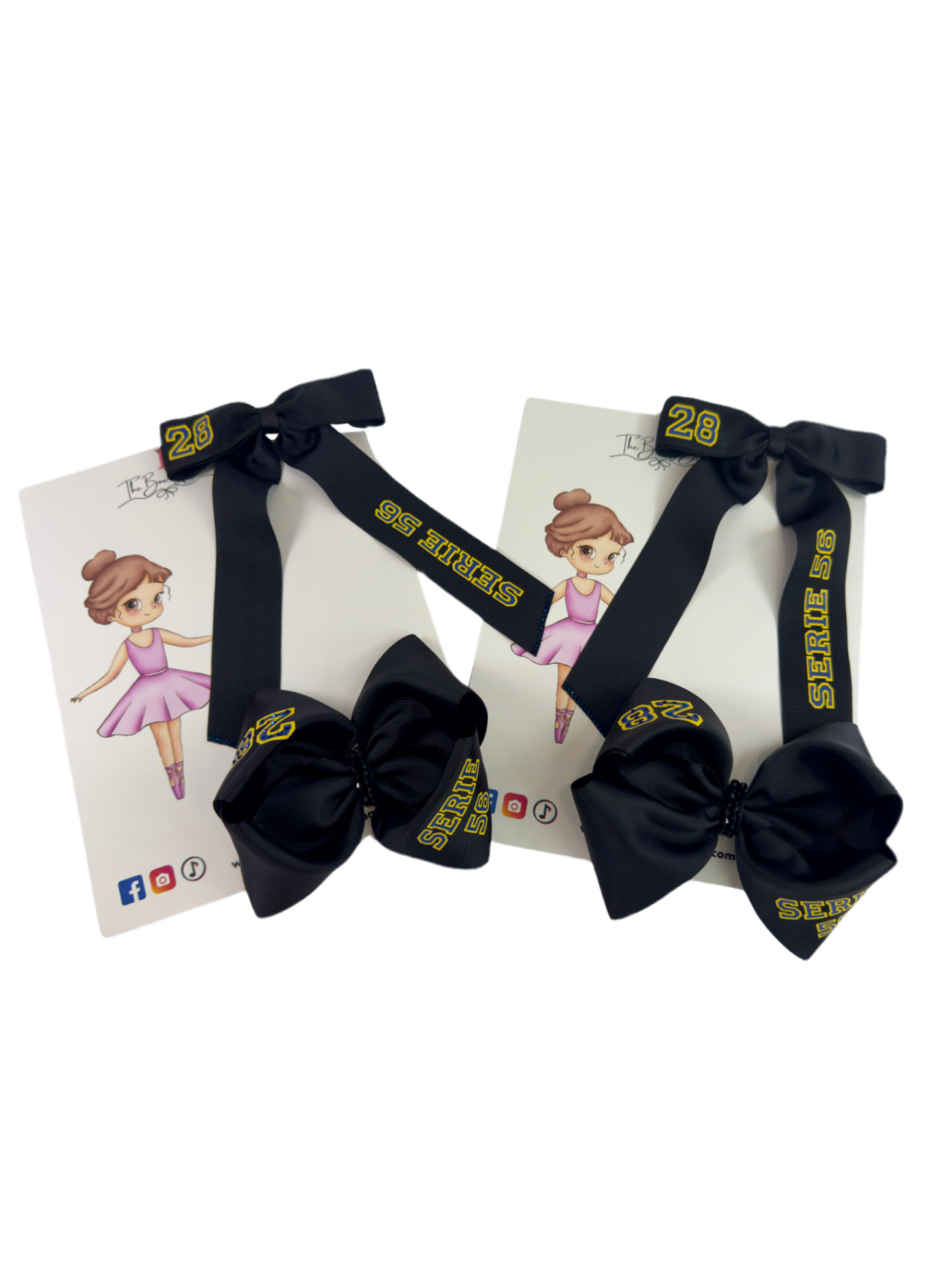 Sports Theme personalized Hair Bow Set