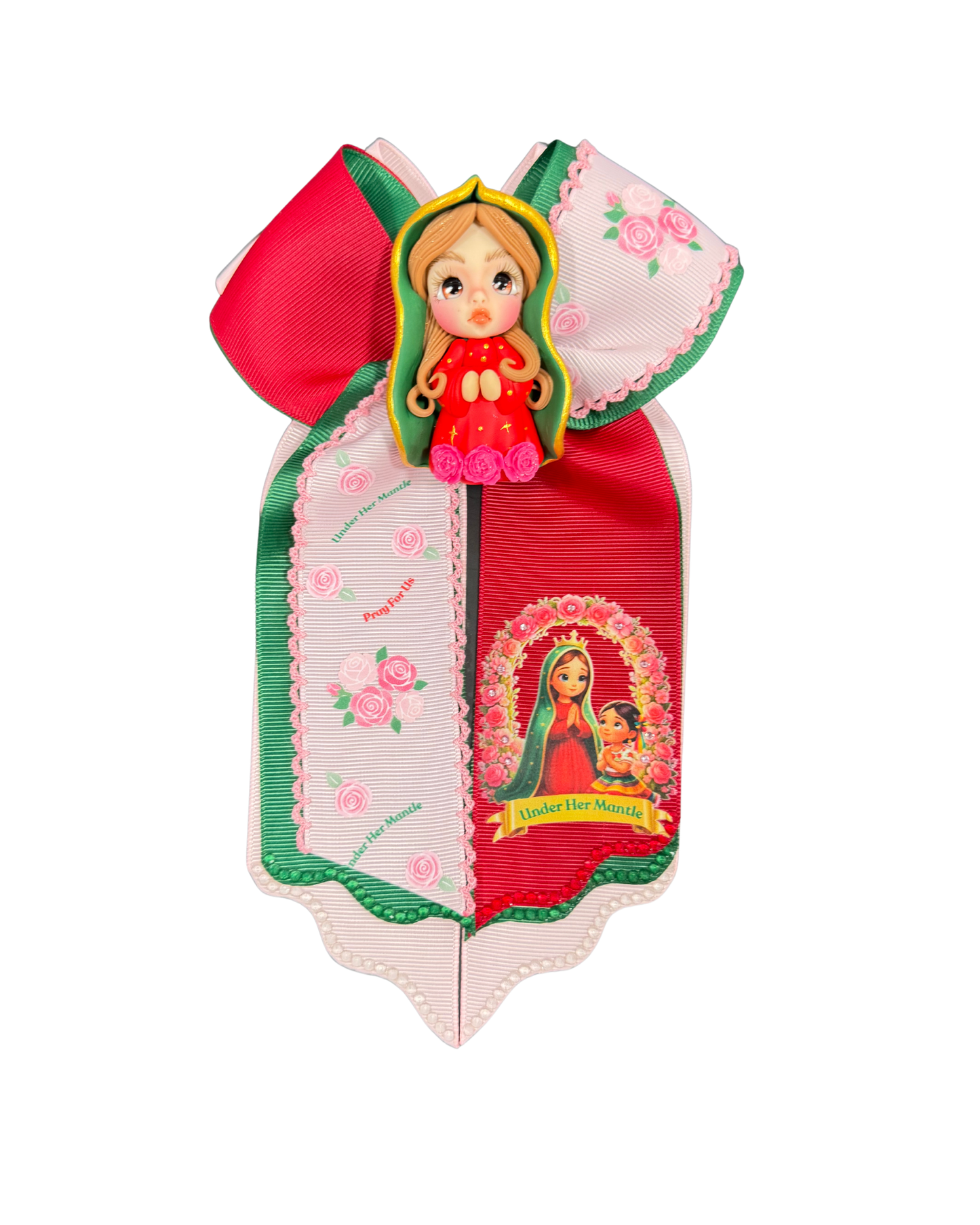 Under her Mantle with Clay Doll