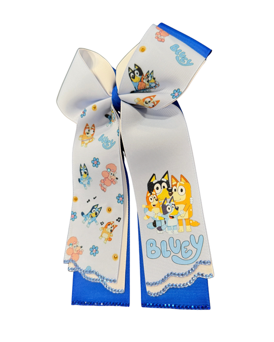 Blue-y Cheer Hair Bow Style