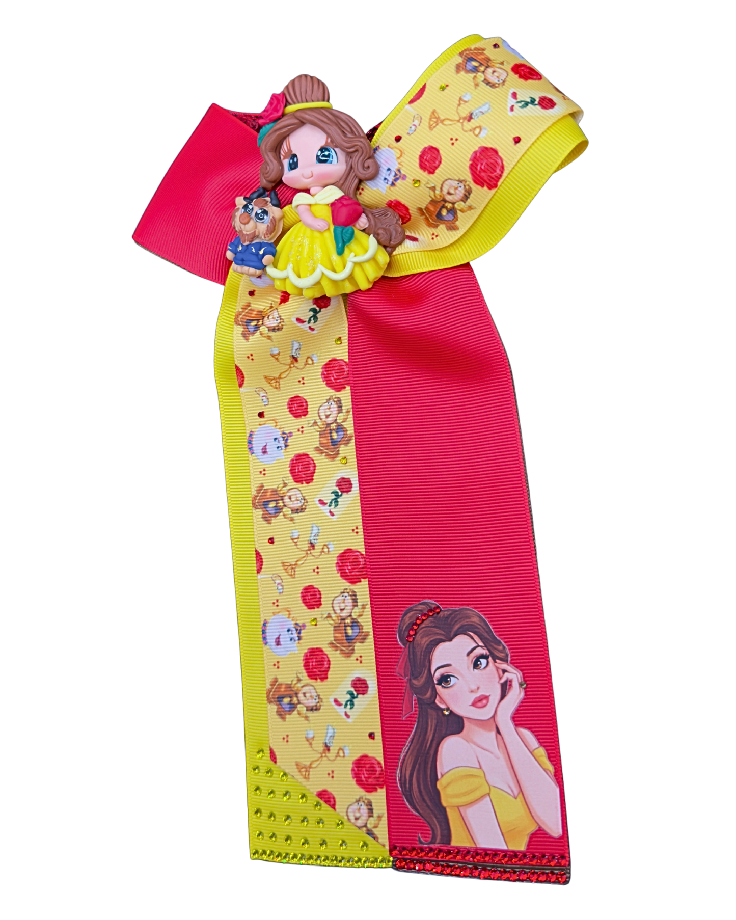 Enchanted Belle and Beast Hair Bow