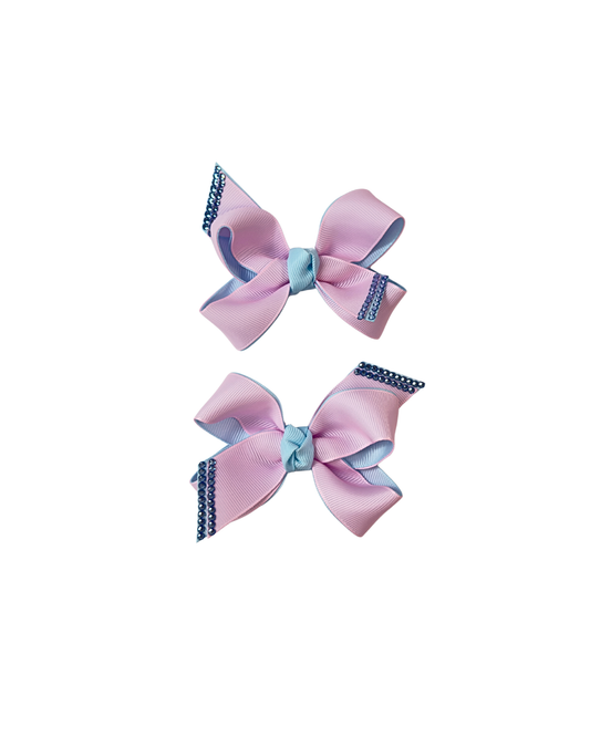 Sugar Plum Sparkle Hair Bow Set