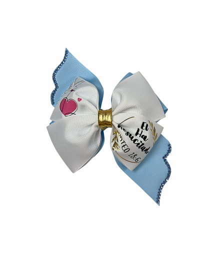 Christian Hair Bow (He is Risen)