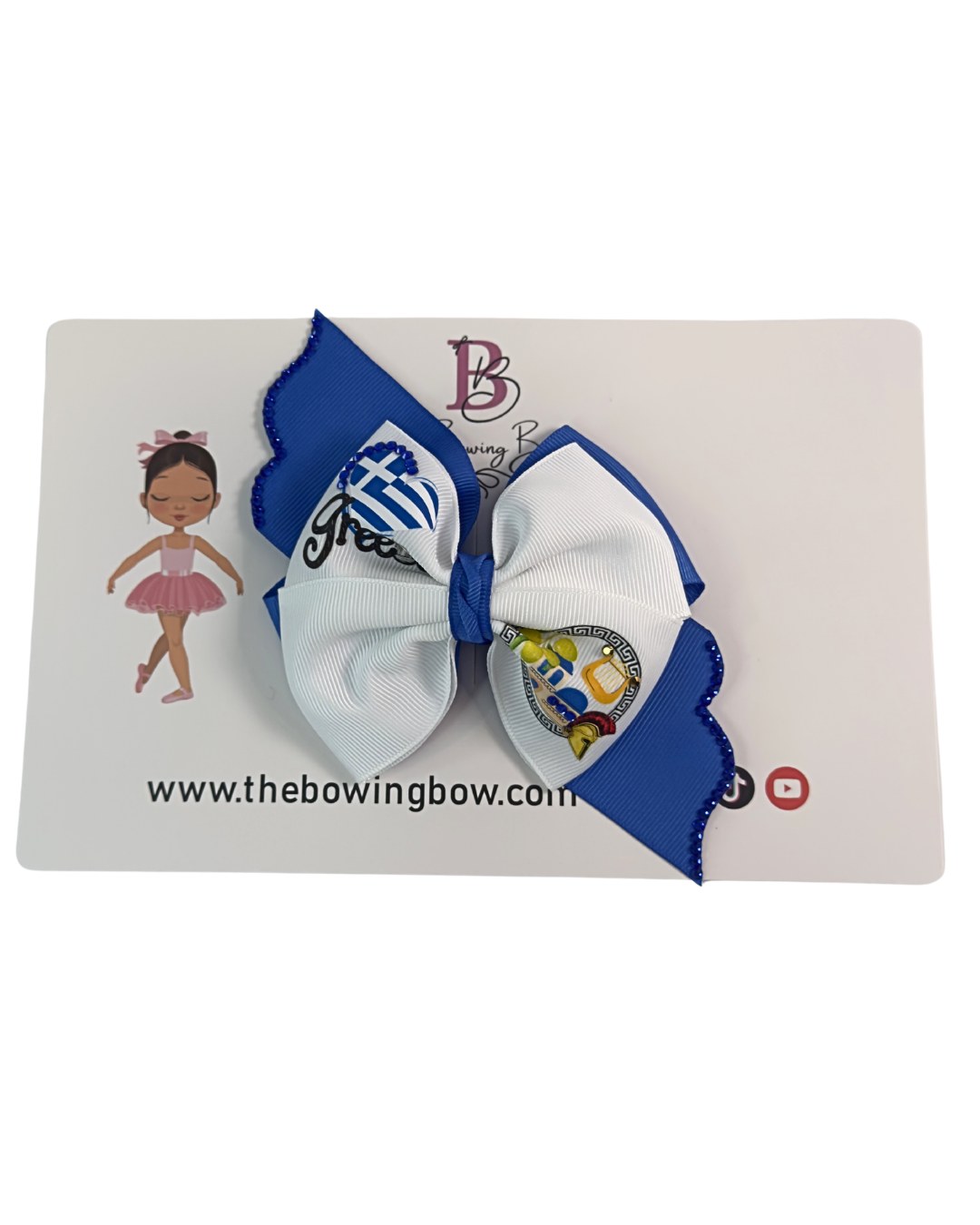 Greece Hair Bow (Greek)