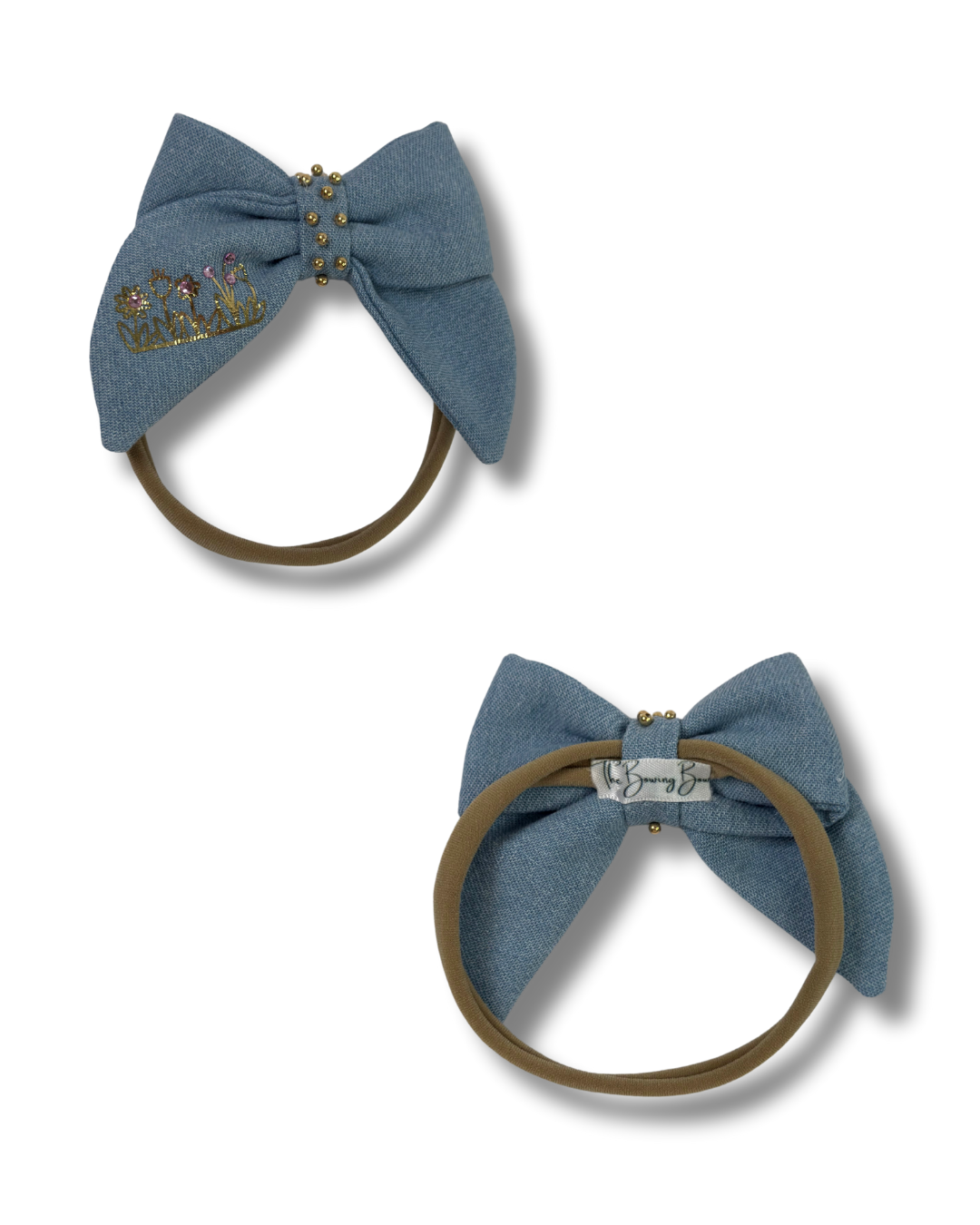 Garden Denim Bow