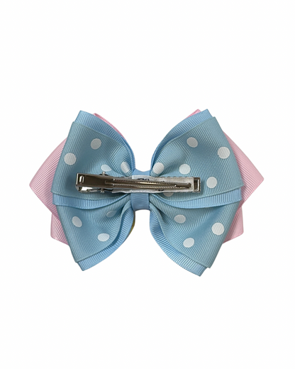 Pink ballerina hair bow