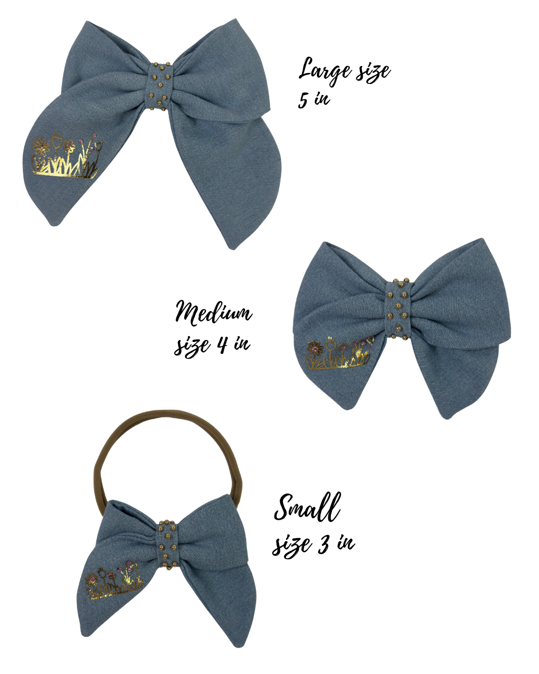 Garden Denim Bow