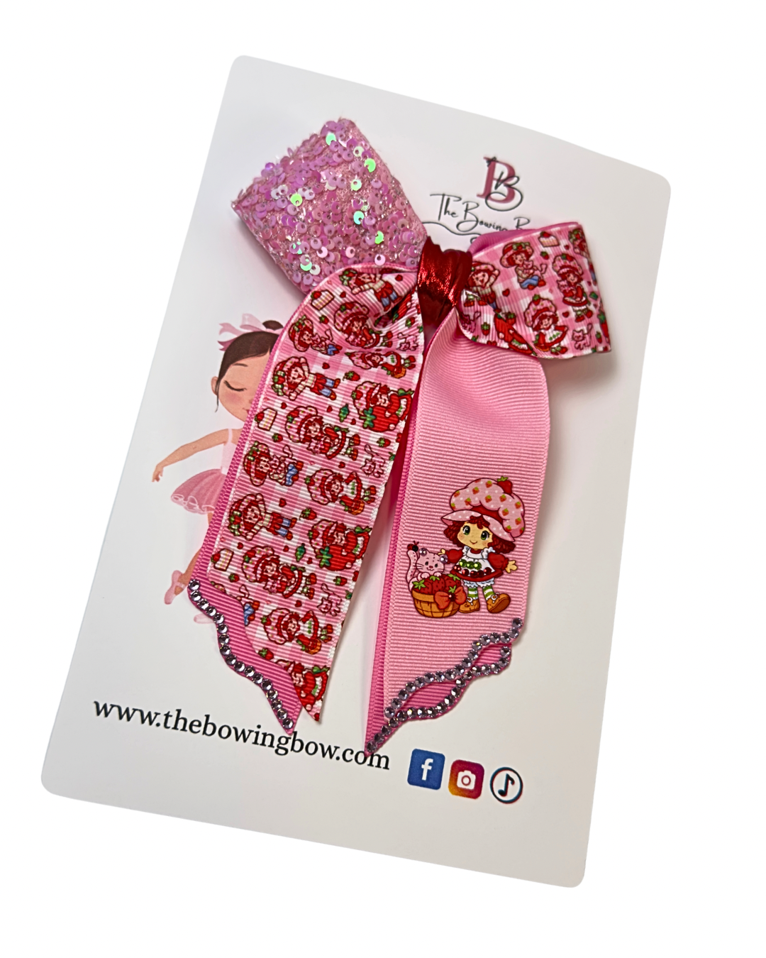 Strawberry Pie Hair Bow