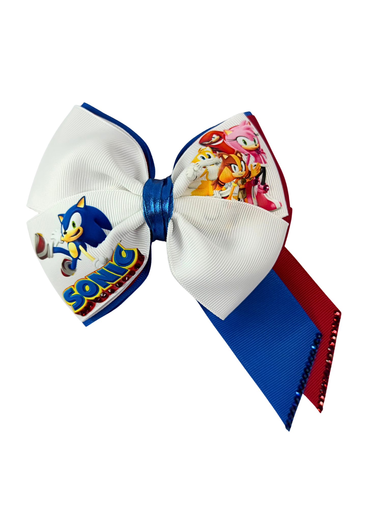Red and Blue Hair Bow