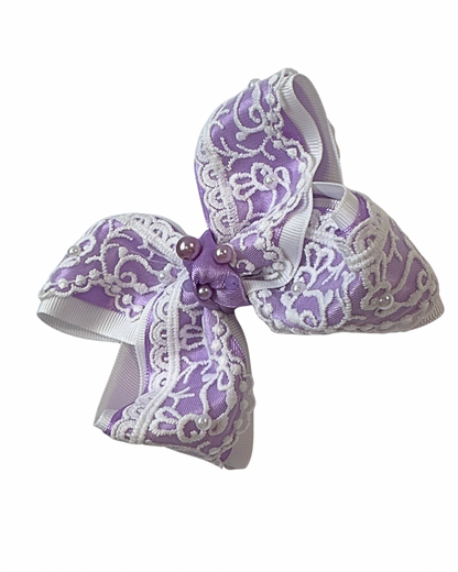 Bunny Lace Hair Bow