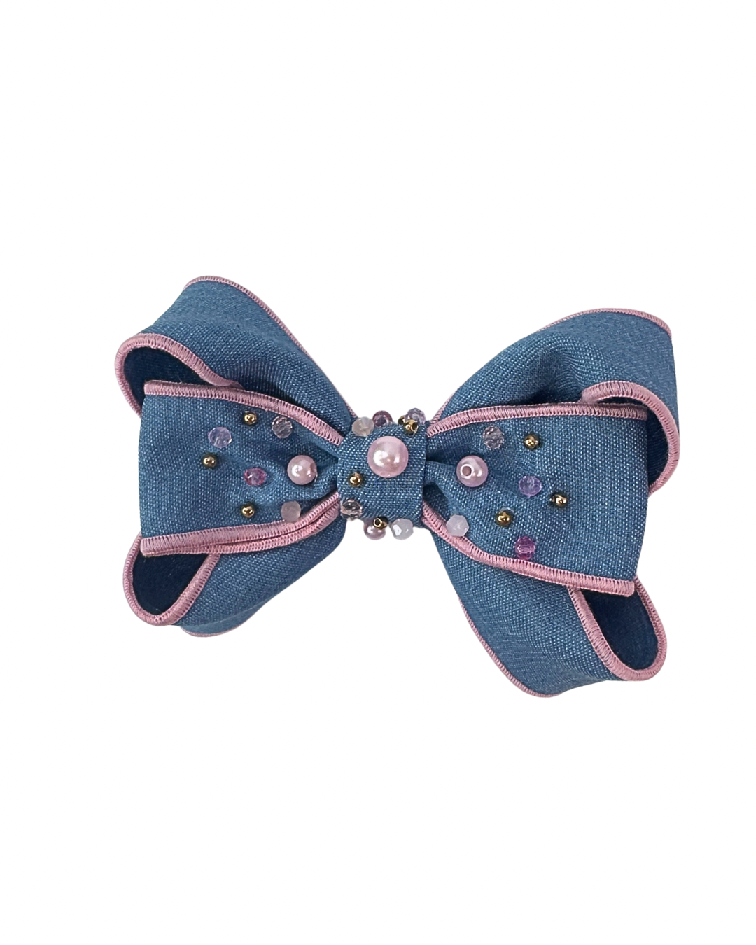 Denim Sapphire Bow