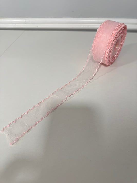 Lace Mesh Wavy Ribbon 1.5 IN.