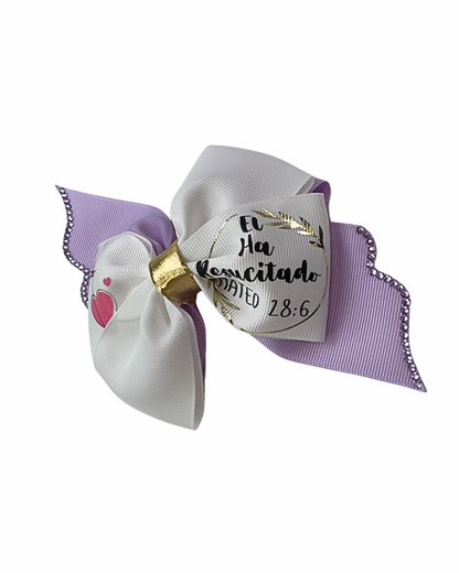 Christian Hair Bow (He is Risen)
