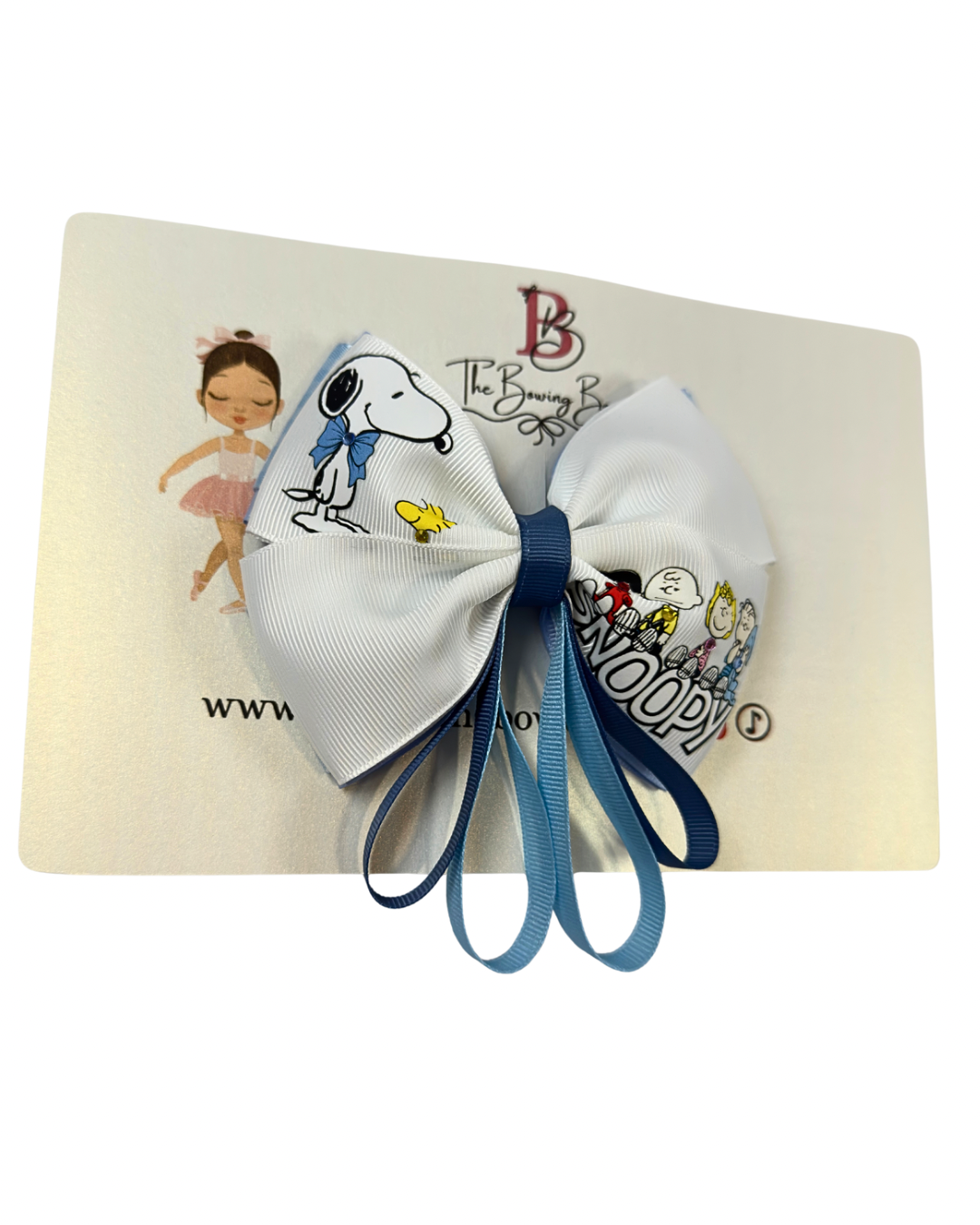 Vintage Style Blue Bow