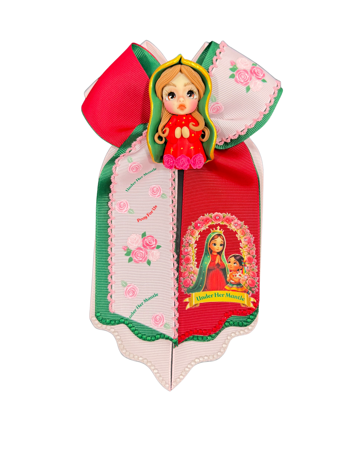 Under her Mantle with Clay Doll