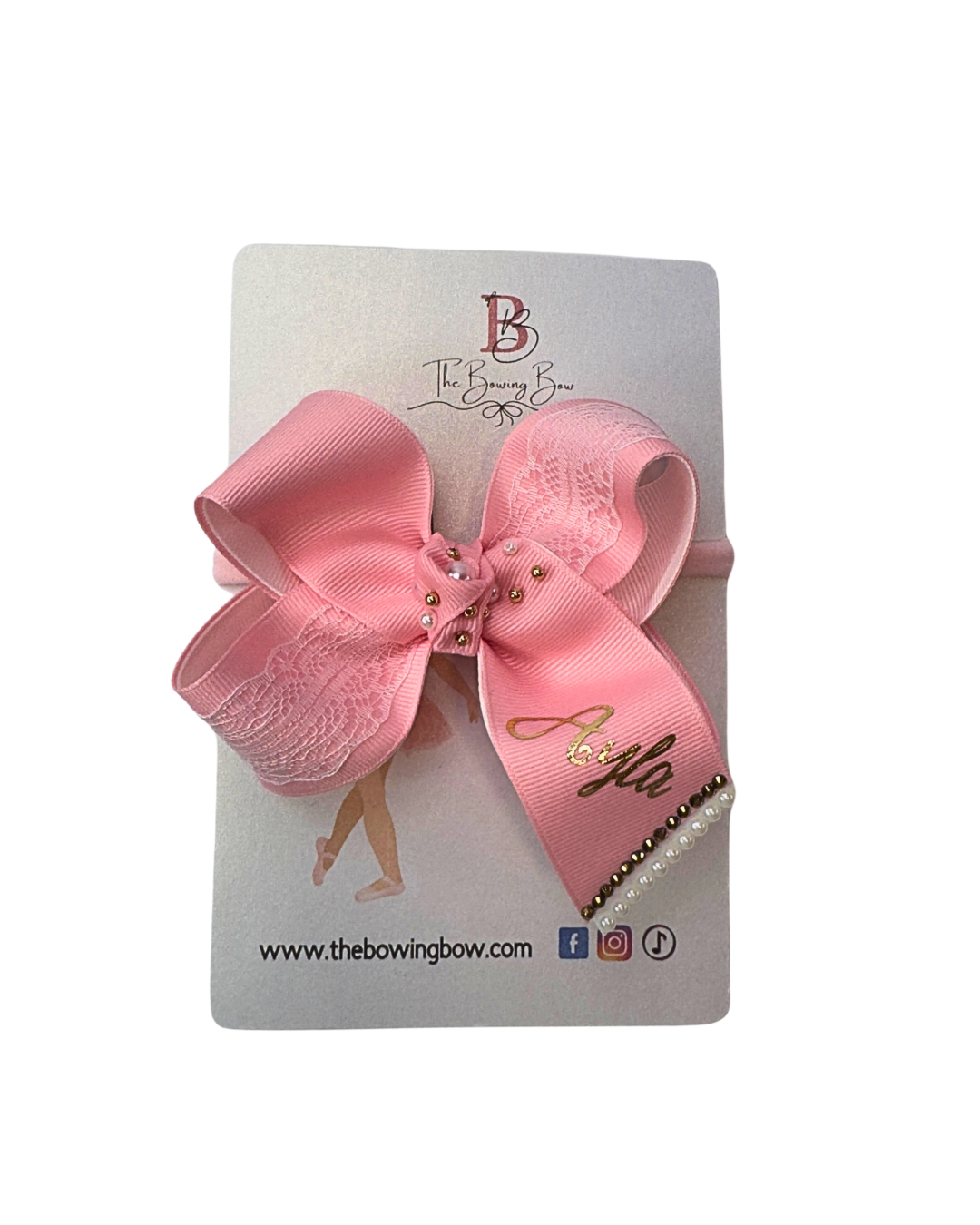 Mini boutique Personalized Hair Bow