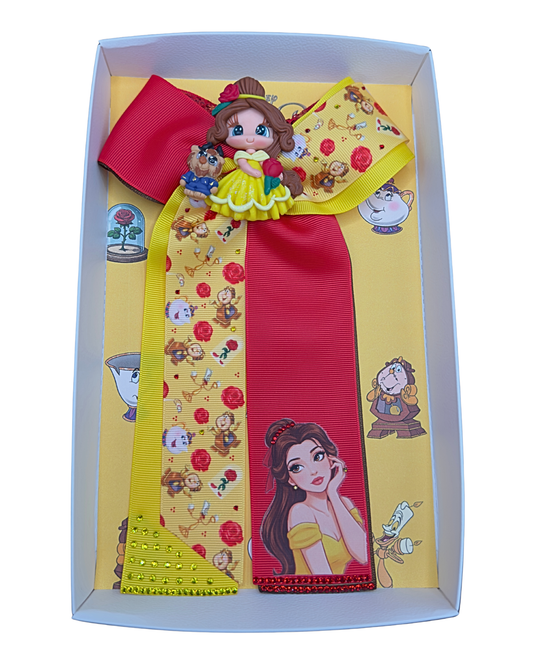Enchanted Belle and Beast Hair Bow