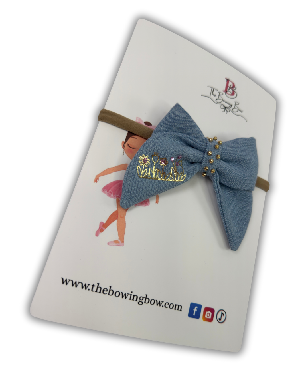 Garden Denim Bow