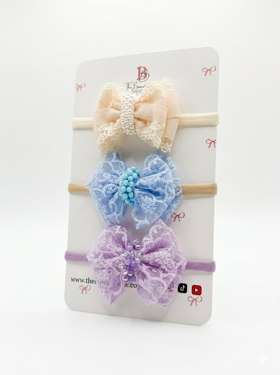 Baby Lace Hair Bow / Head Bands