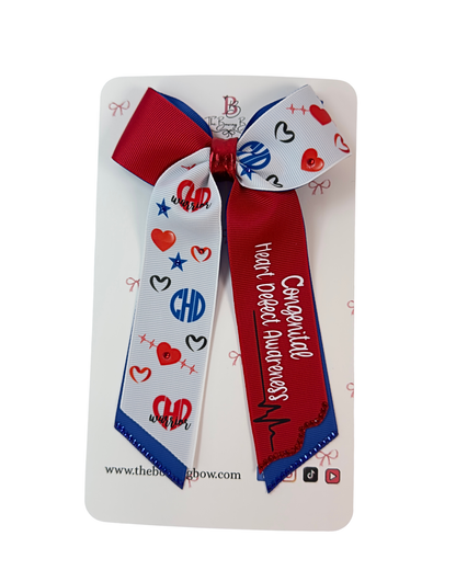 Congenital Heart warrior Hair Bow