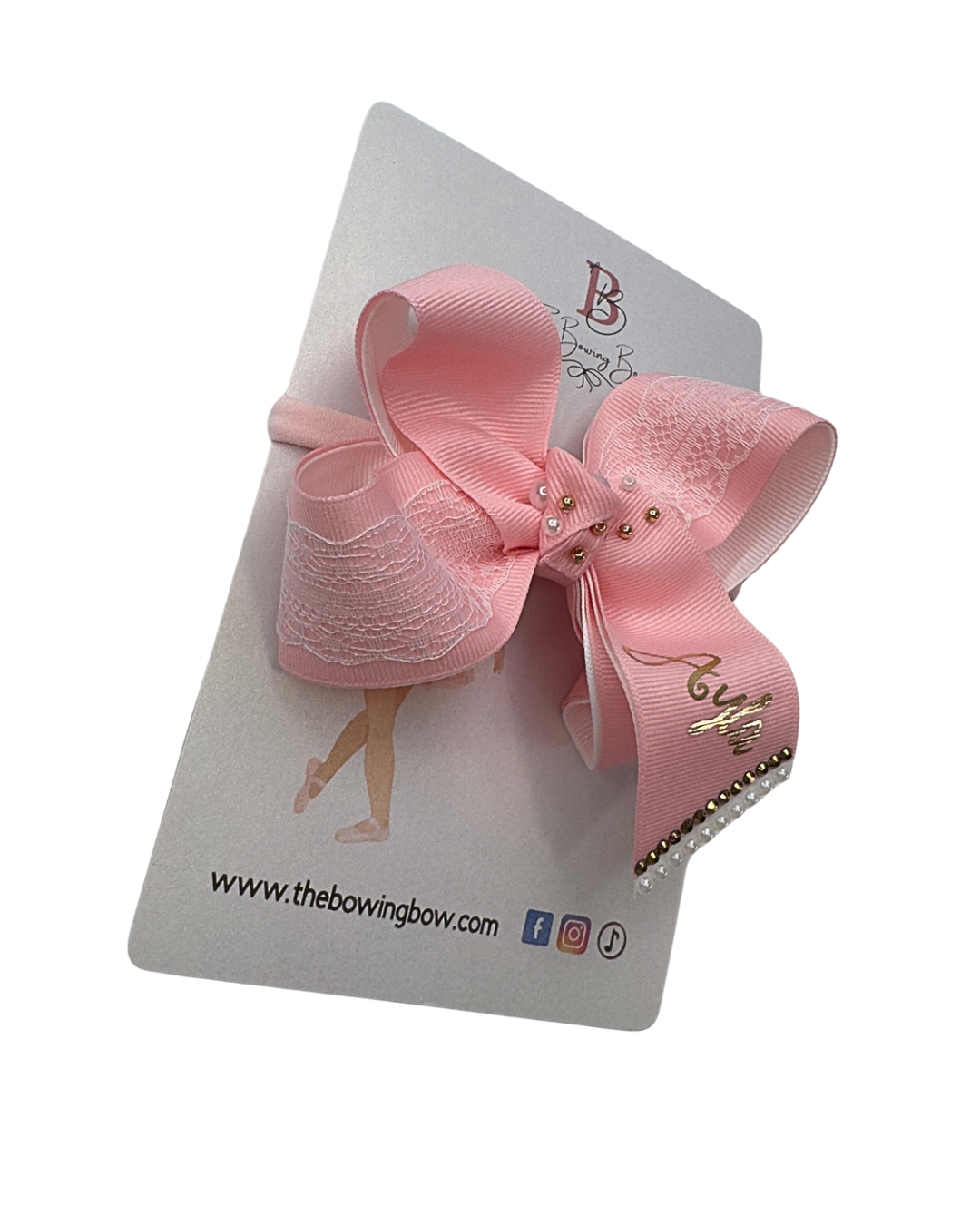 Mini boutique Personalized Hair Bow