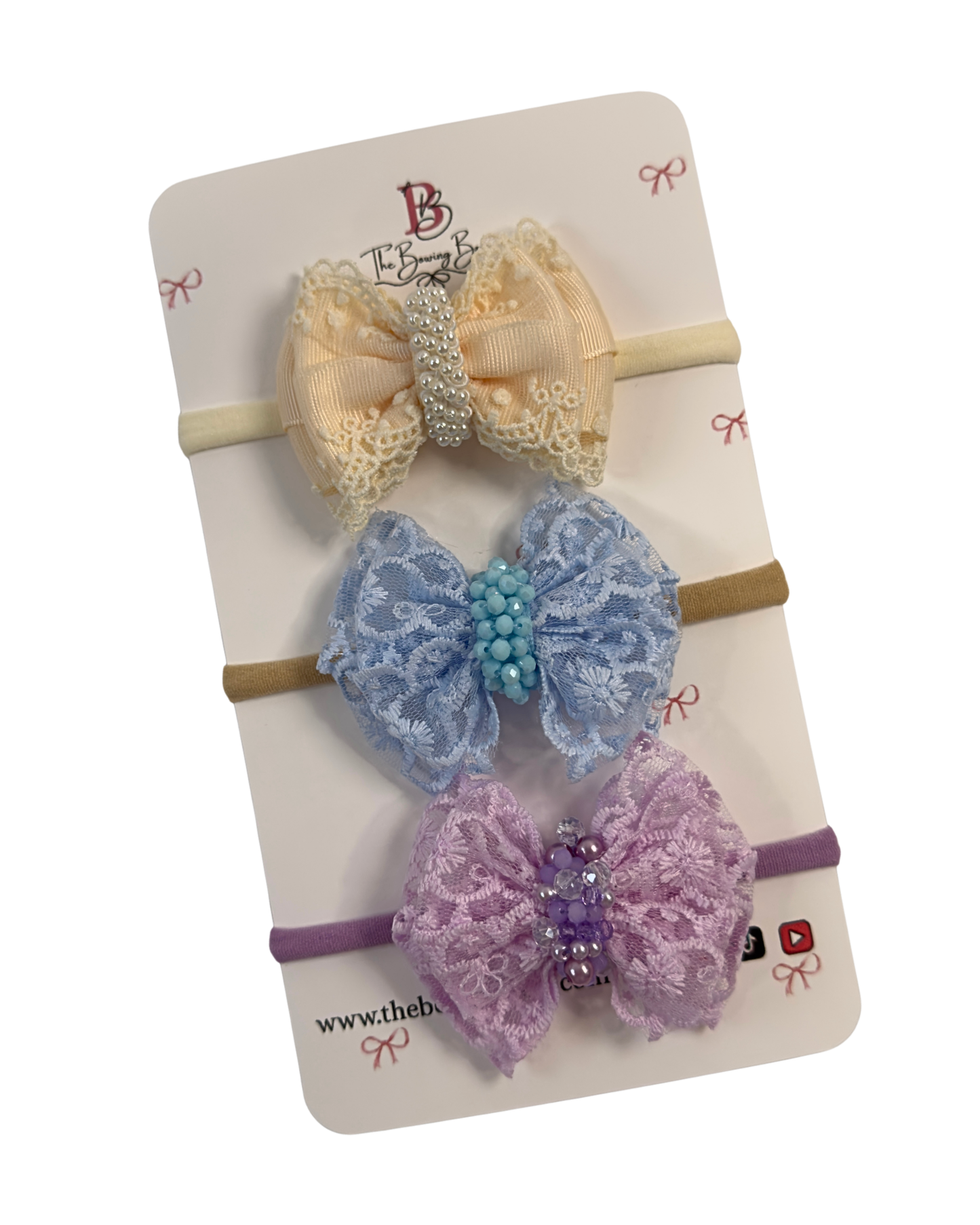 Baby Lace Hair Bow / Head Bands