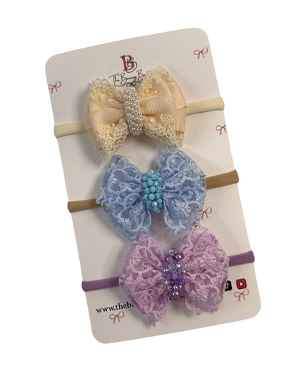 Baby Lace Hair Bow / Head Bands