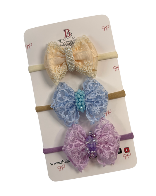 Baby Lace Hair Bow / Head Bands