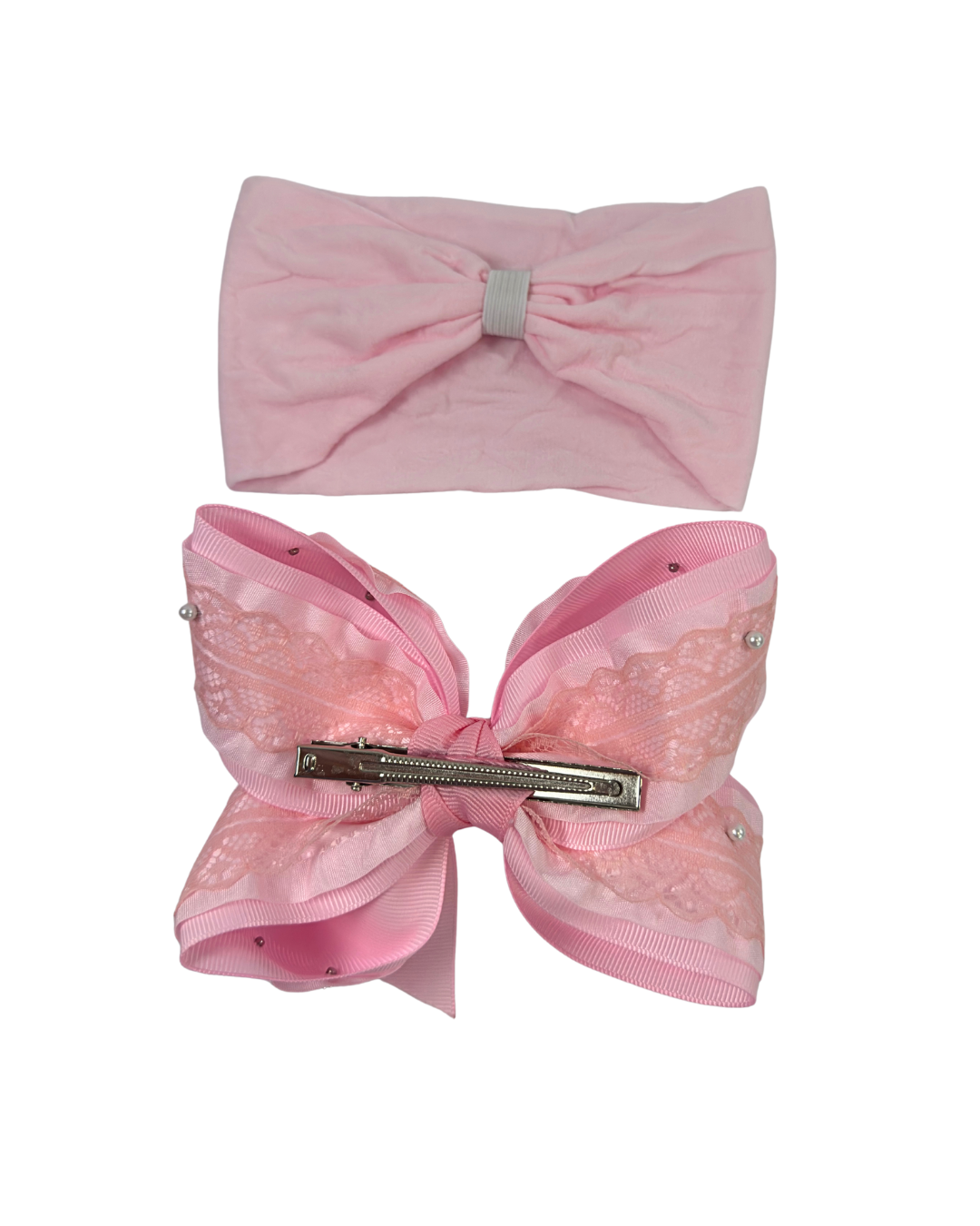 Pink Boutique lace and pearls