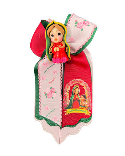 Under her Mantle with Clay Doll
