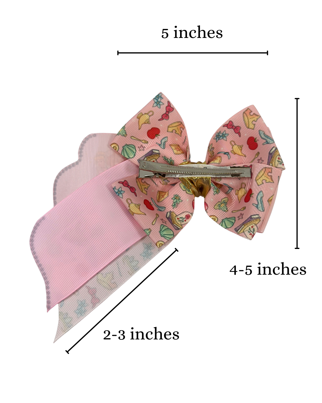 Princess club hair bow