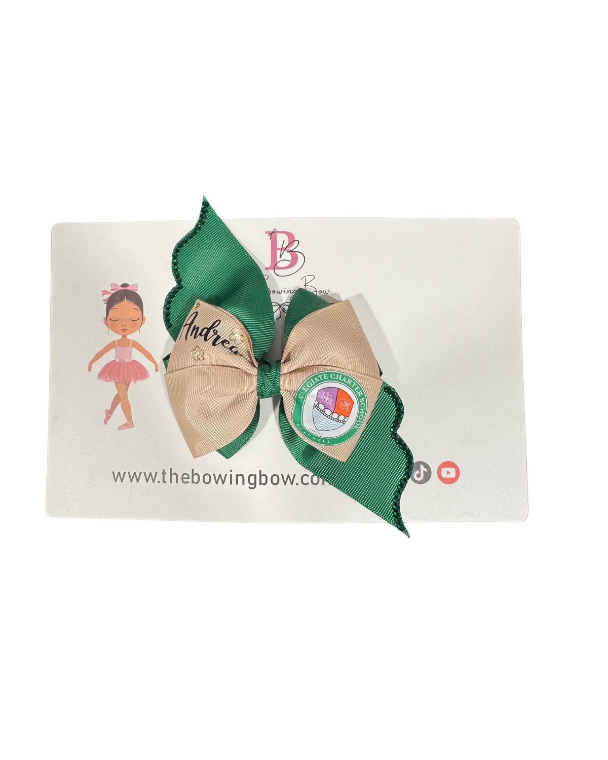 Collegiate Charter School Hair Bow