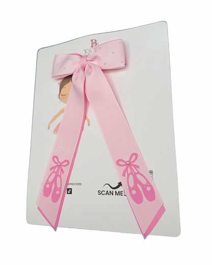 Pink Ballerina Hair Bow