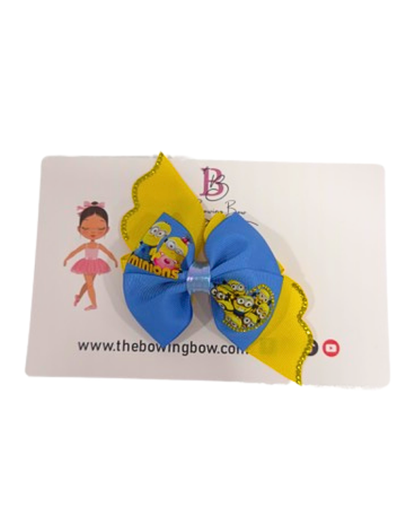 Mini-ons Hair Bow Inspired