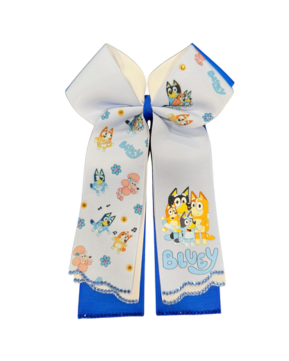 Blue-y Cheer Hair Bow Style