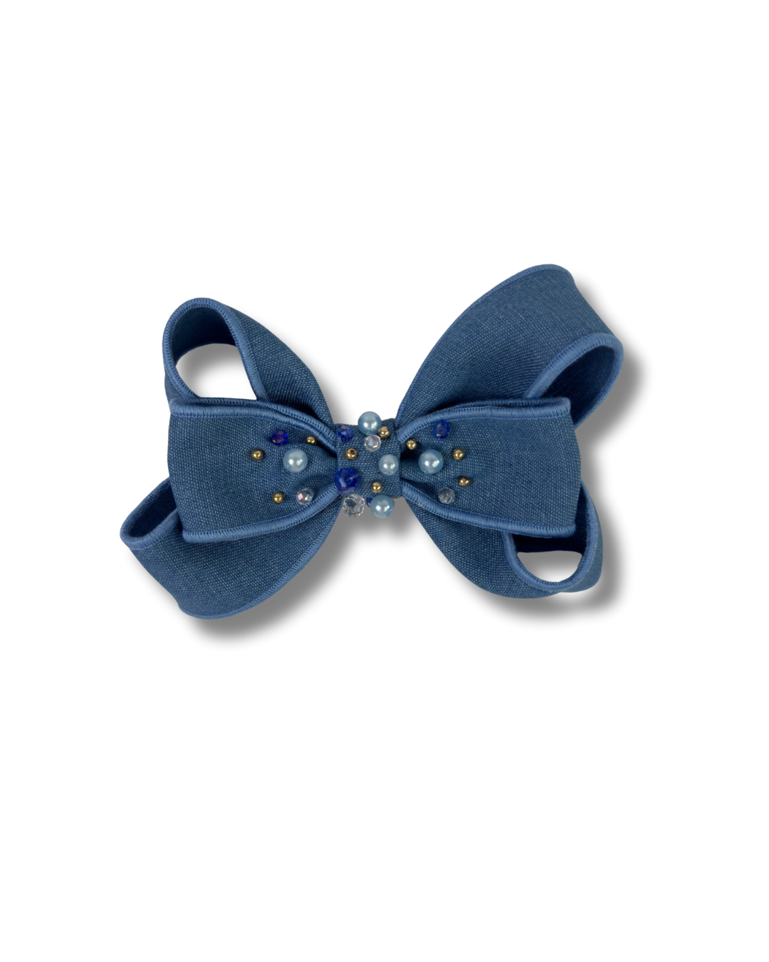 Denim Sapphire Bow
