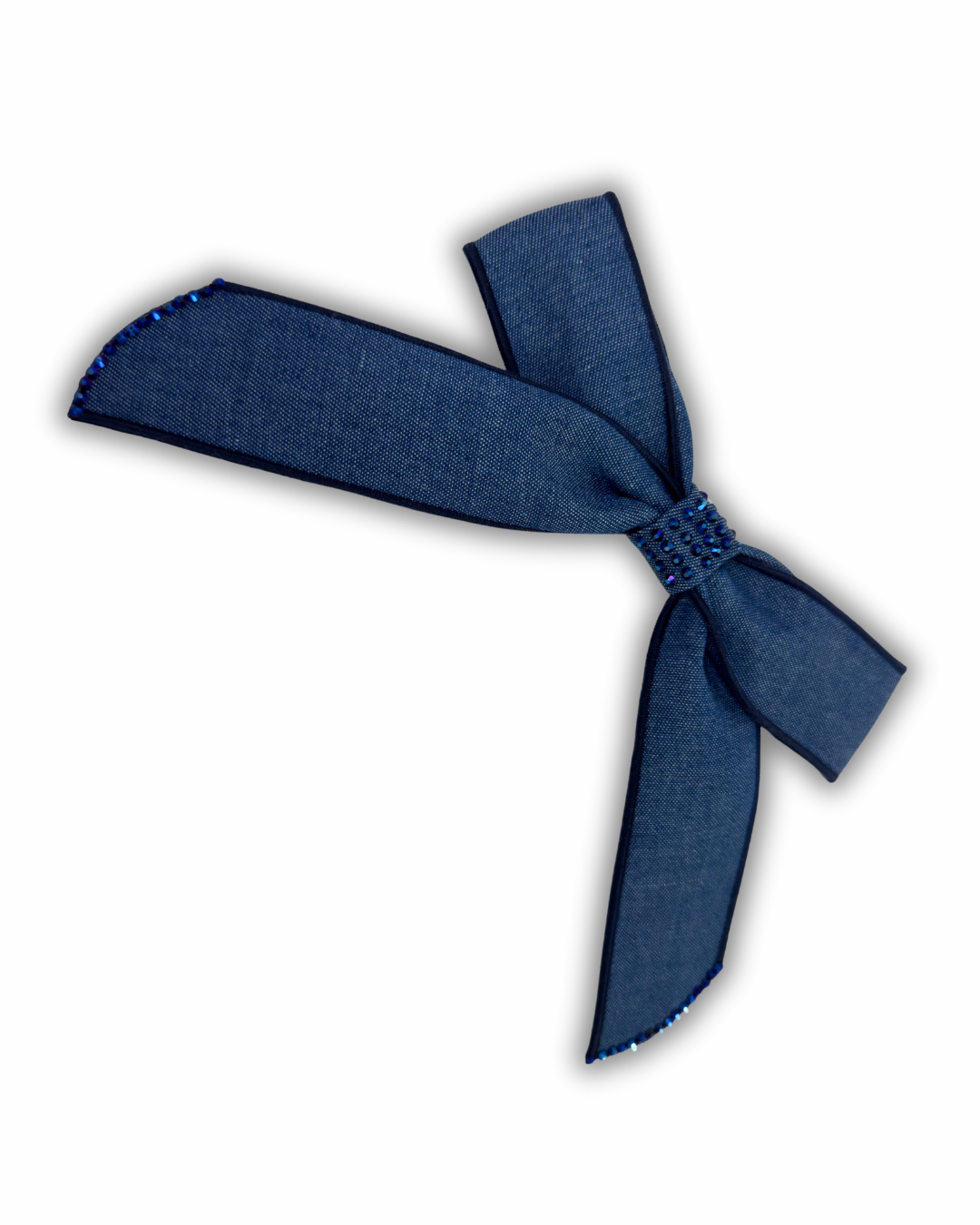 Denim Sparkle Bow