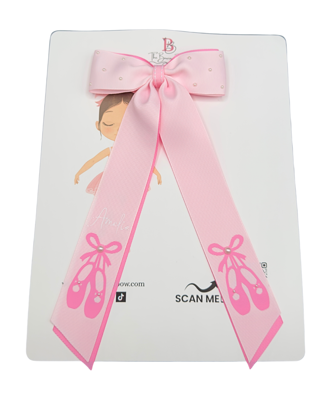 Pink Ballerina Hair Bow