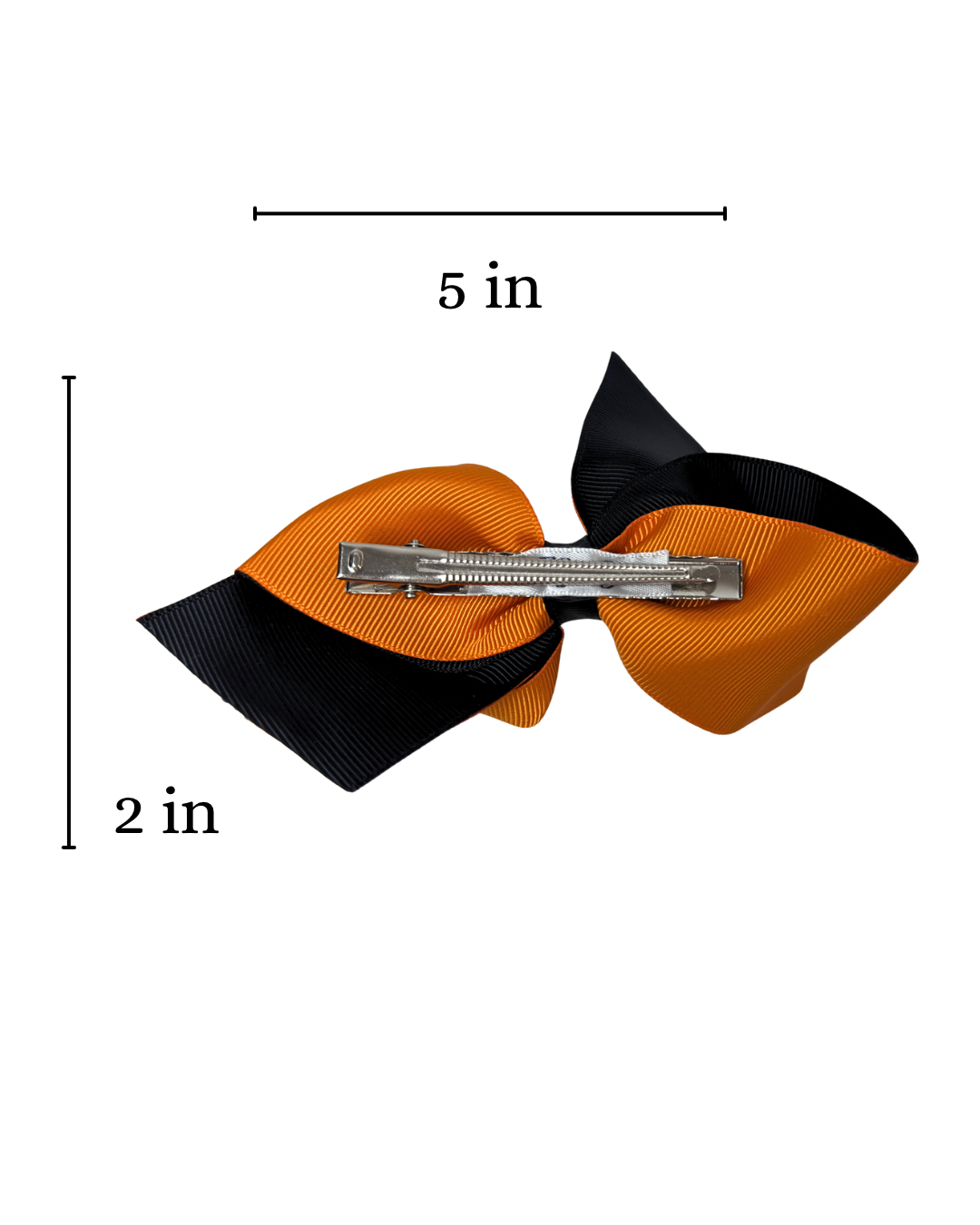 Batty Halloween Hair Bow - Orange Glow Edition