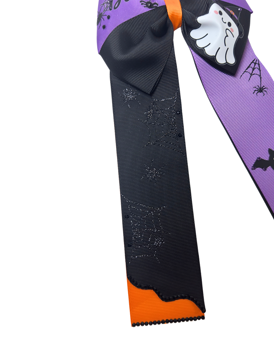 Spooky Cute Halloween Hair Bow - Ghost & Pumpkin Edition