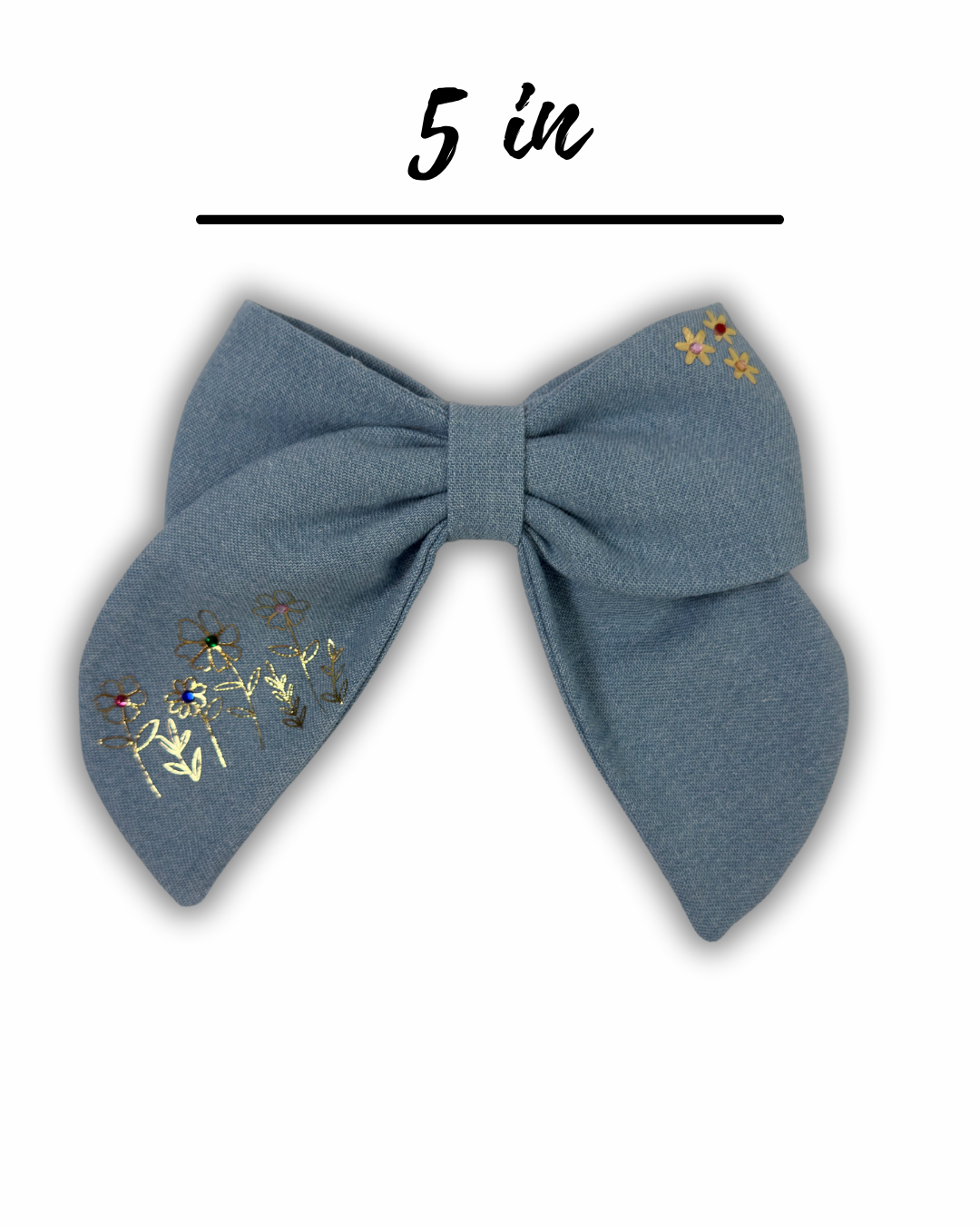 Garden Denim Bow